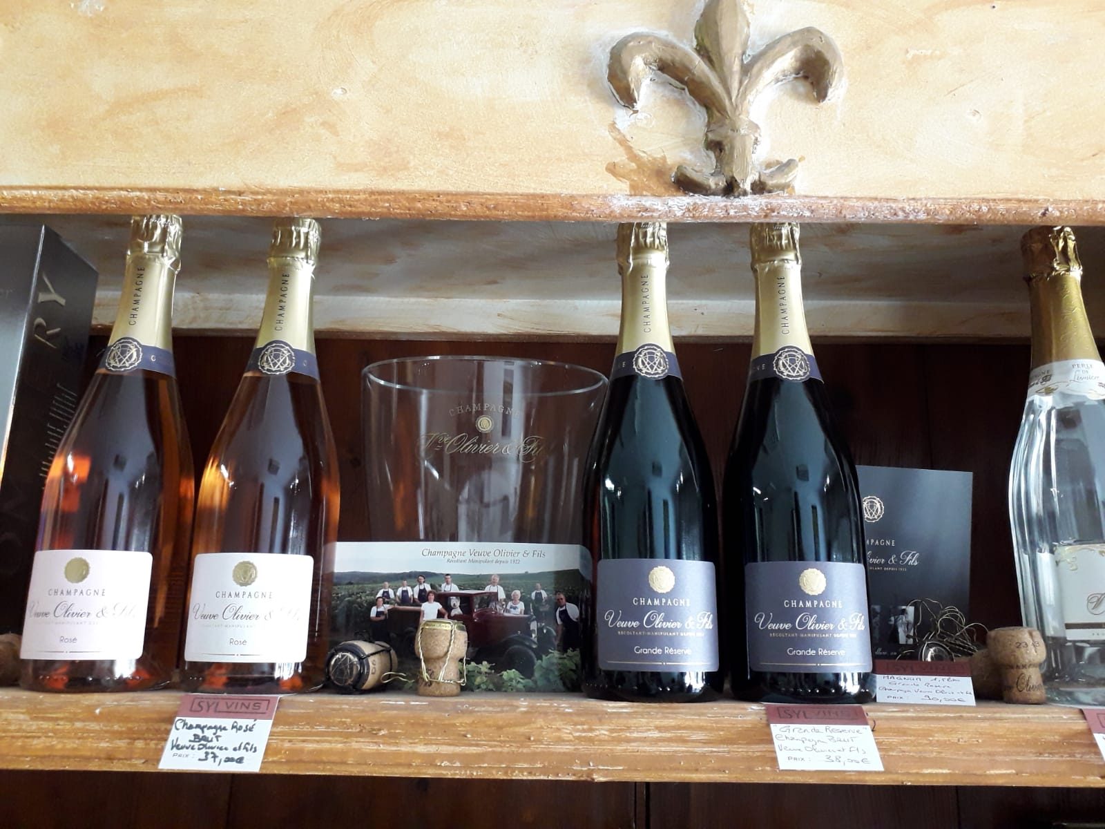 Champagne Veuve Olivier et Fils en rayon chez SYLVINS